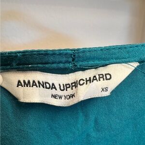 Amanda Uprichard Teal Blouse